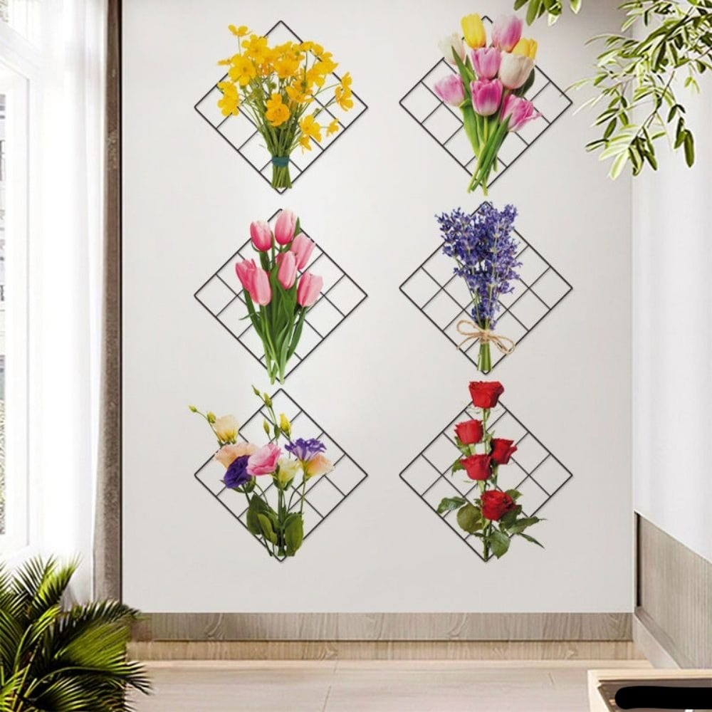 3D Green Plant Wall Stickers – Set of 4, 5, or 6 Pieces, Vinyl Wall Decals 0