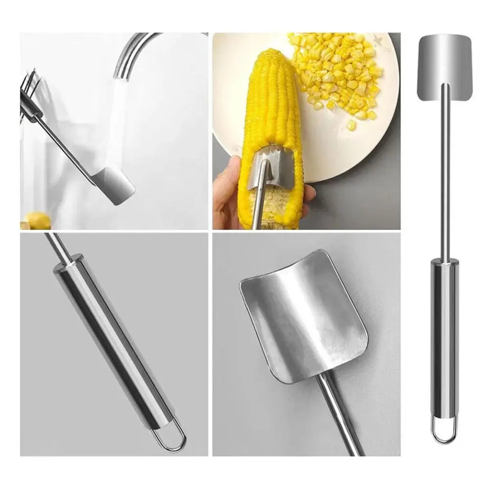 Stainless Steel Corn Peeler Tool – Effortless Kernel Removal for Fresh Corn