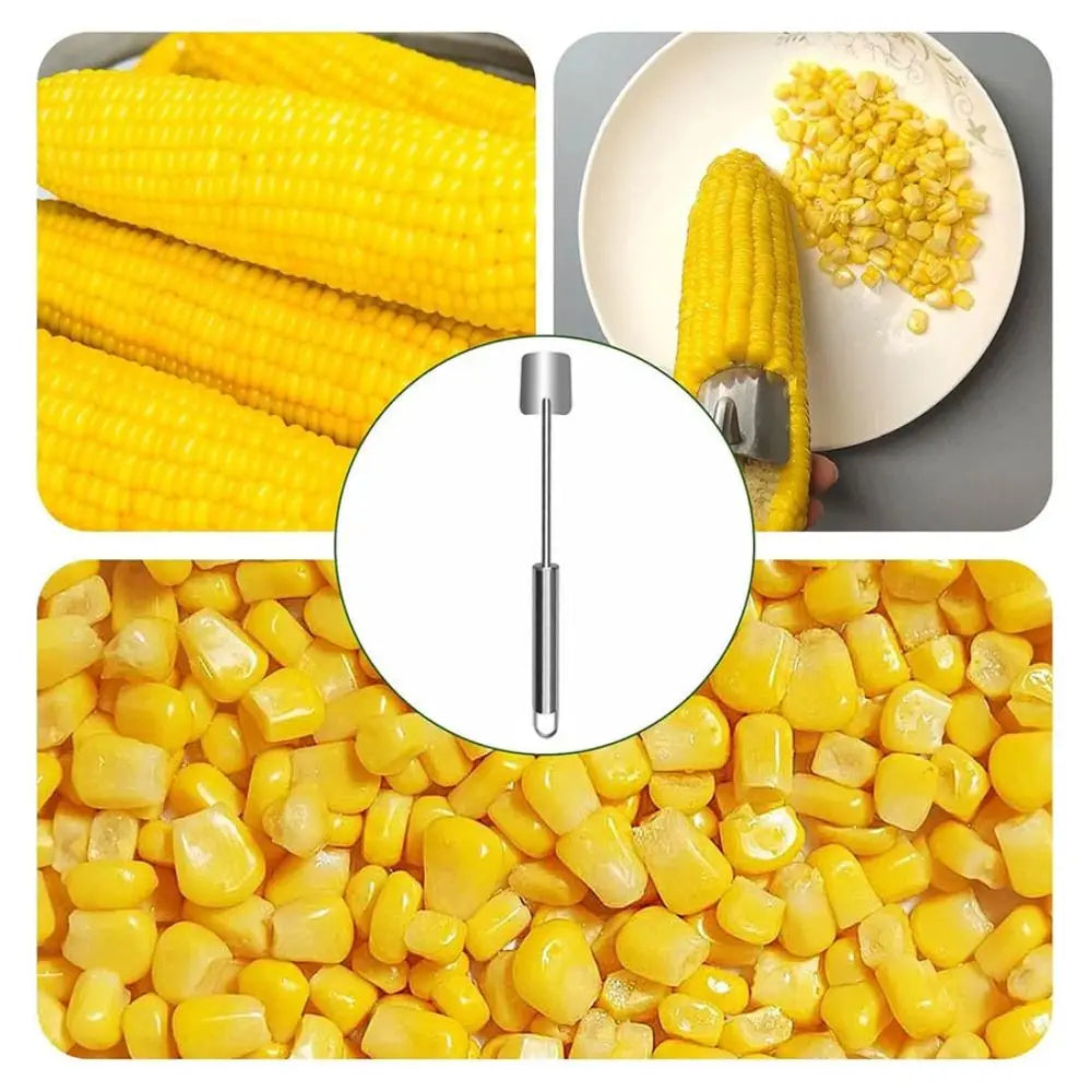 Stainless Steel Corn Peeler Tool – Effortless Kernel Removal for Fresh Corn