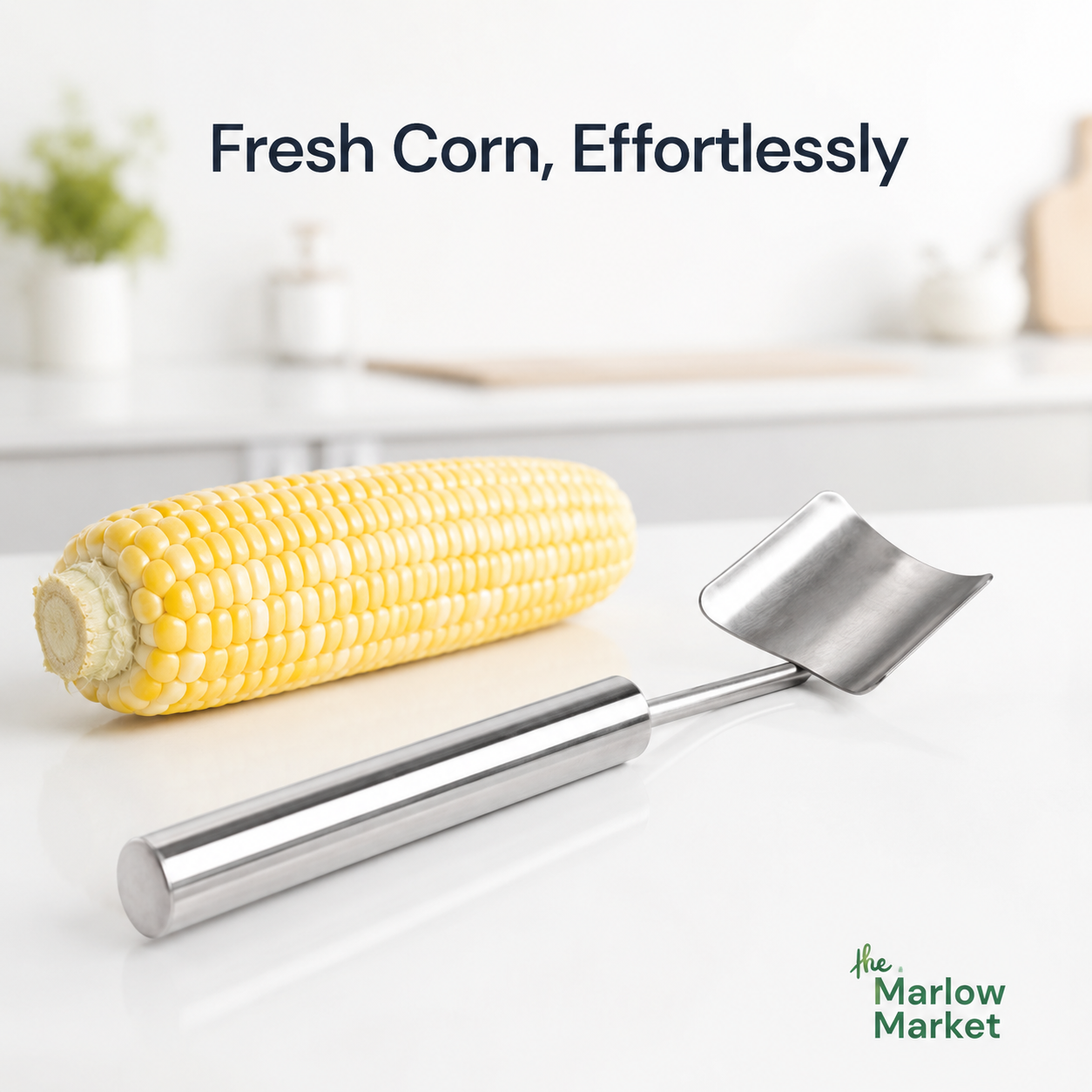 Stainless Steel Corn Peeler Tool – Effortless Kernel Removal for Fresh Corn