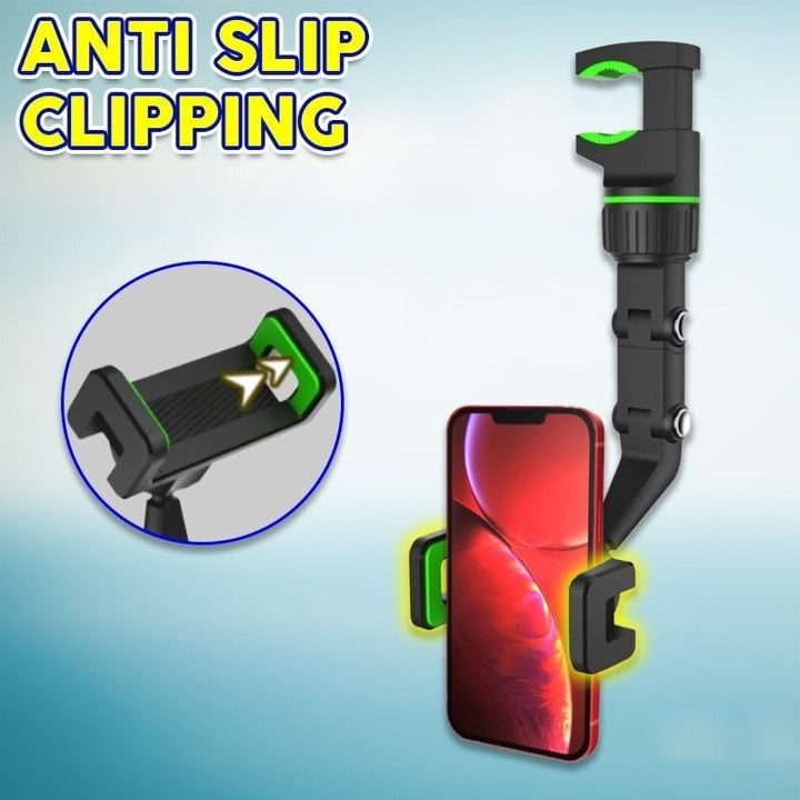Car Phone Holder – 360° Rotation, Fits Smartphones Up to 7 Inches, Black 4