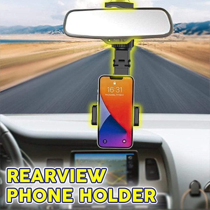 Car Phone Holder – 360° Rotation, Fits Smartphones Up to 7 Inches, Black 8
