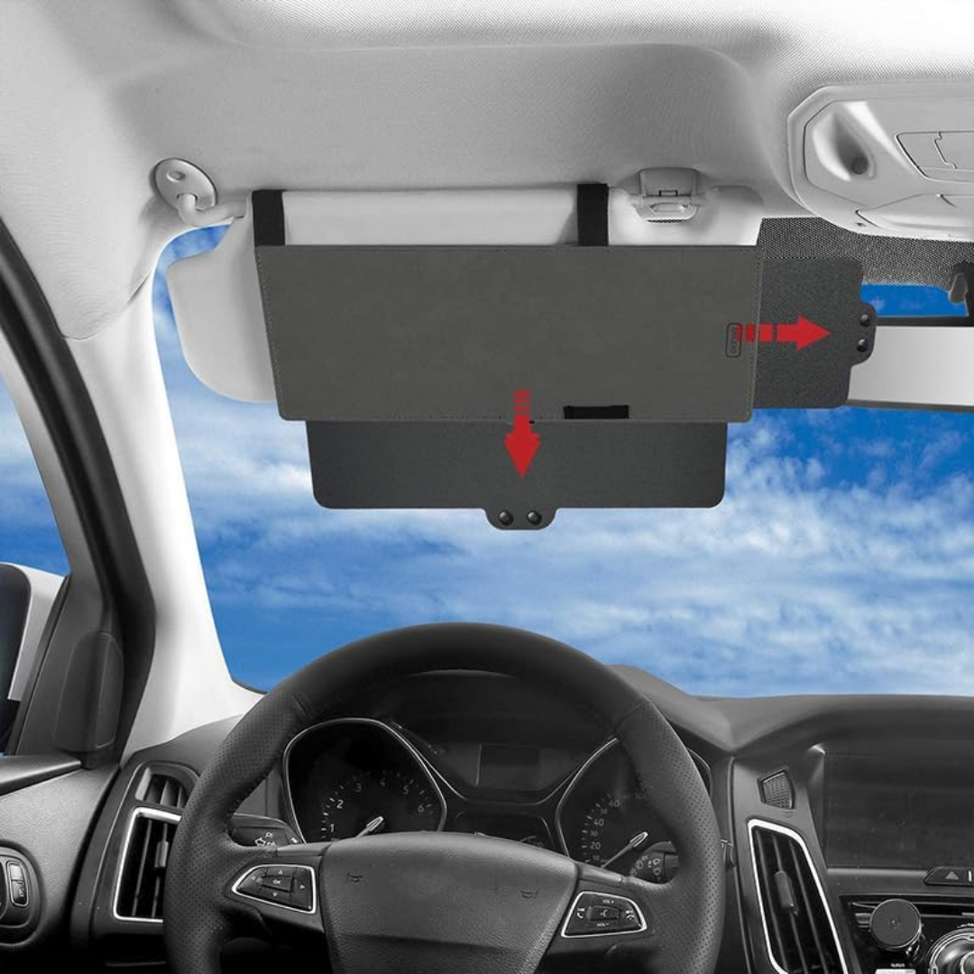 Car Visor Extension – Adjustable Anti-Glare Polarized Sun Visor for Vehicles 1