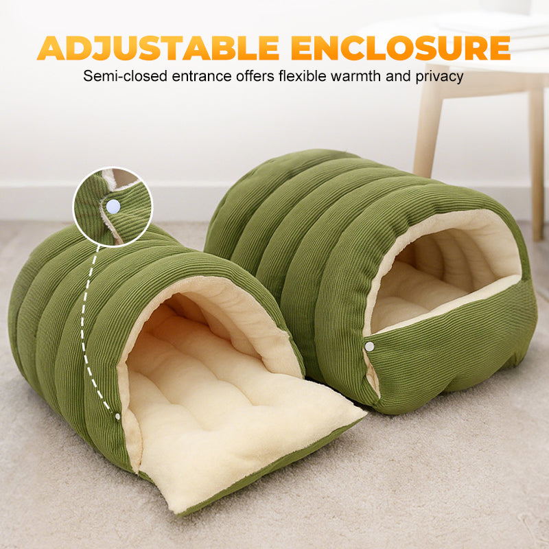 Cozy Pet Cave Bed (S & L) – Warm Retreat for Cats and Small Dogs 7