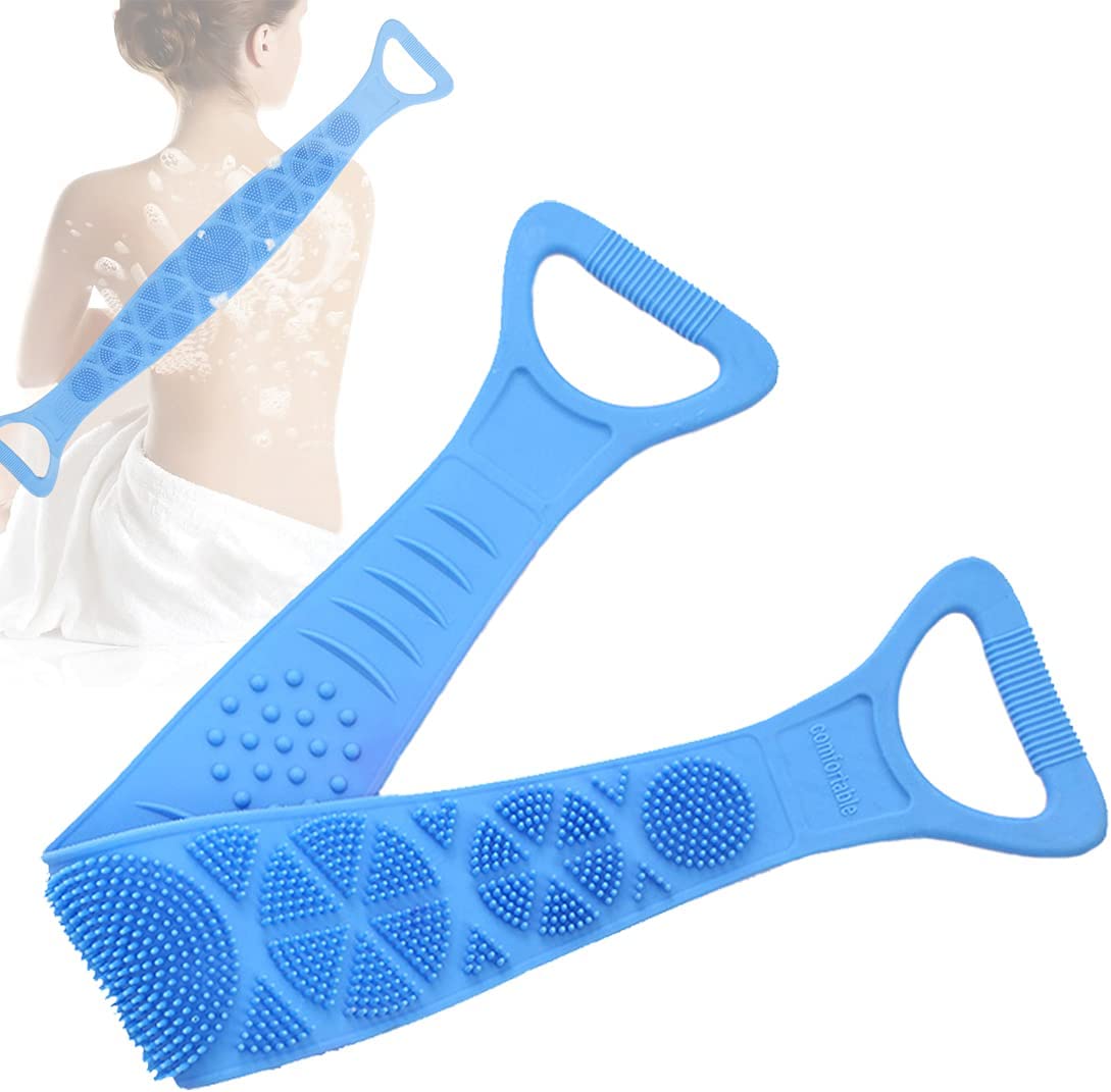 Double-Sided Silicone Shower Brush – Effective Exfoliation and Massage 0