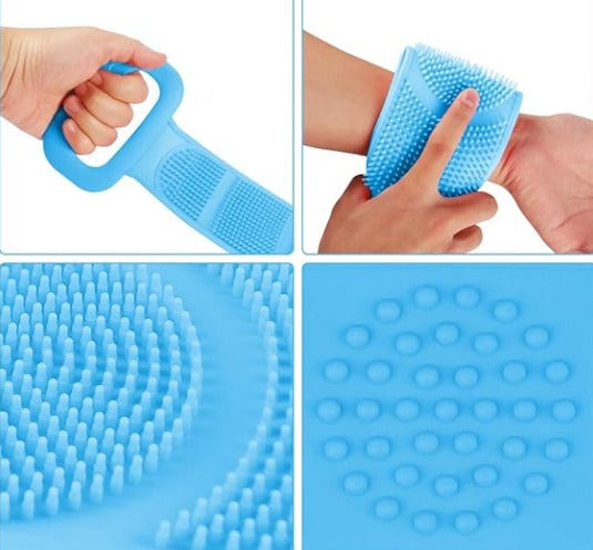 Double-Sided Silicone Shower Brush – Effective Exfoliation and Massage 1