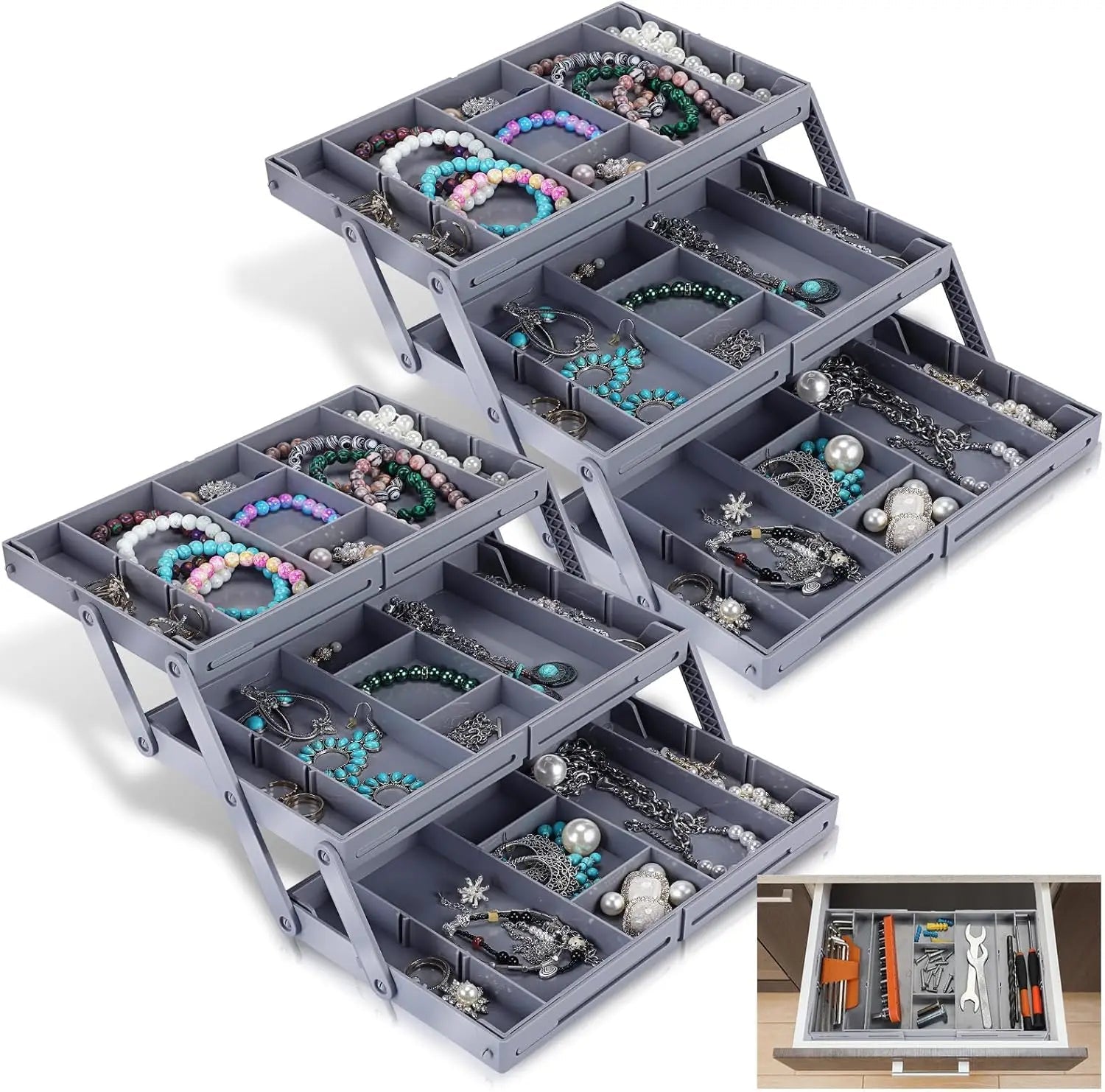 Expandable Kitchen Drawer Organizer (12 Dividers) – Maximize Space & Reduce Clutter 0