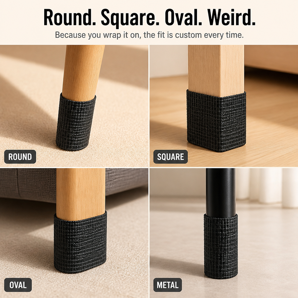 Furniture Protector – Self-Adhesive Elastic Wrap for Chair Legs 3