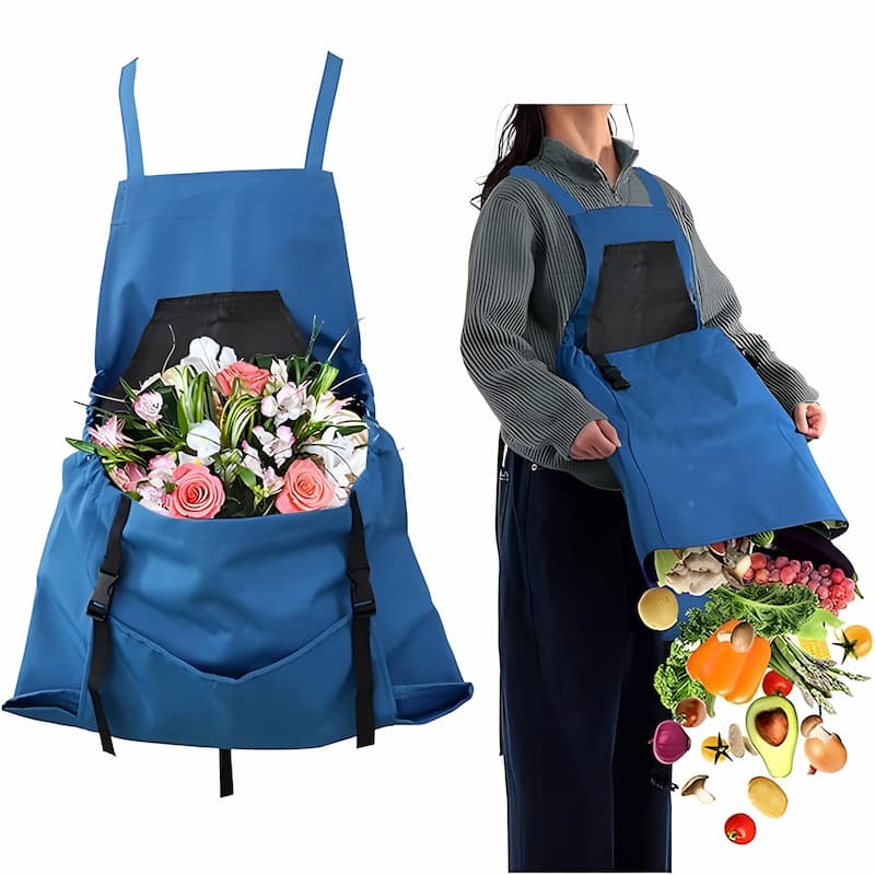 Garden Apron with Kangaroo Pocket – Hands-Free Harvesting for Gardeners 5