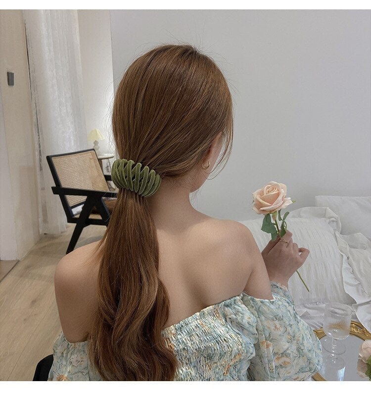Hair Claw Clips – Korean Bird's Nest Design, Matte Finish, 4 cm x 6 cm 2