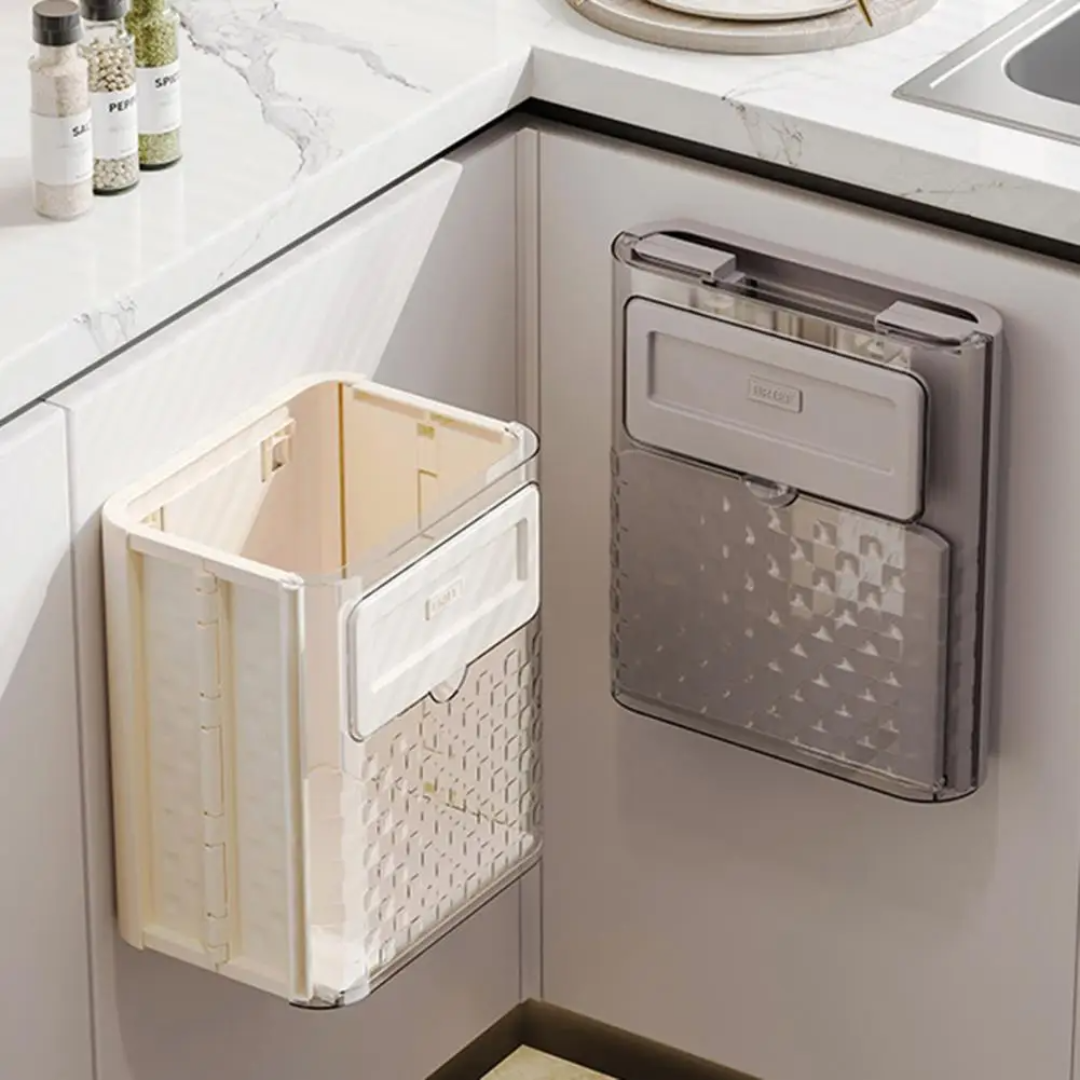 Hanging Trash Can (1 Piece) – Convenient Waste Disposal for Kitchen & Bathroom 2