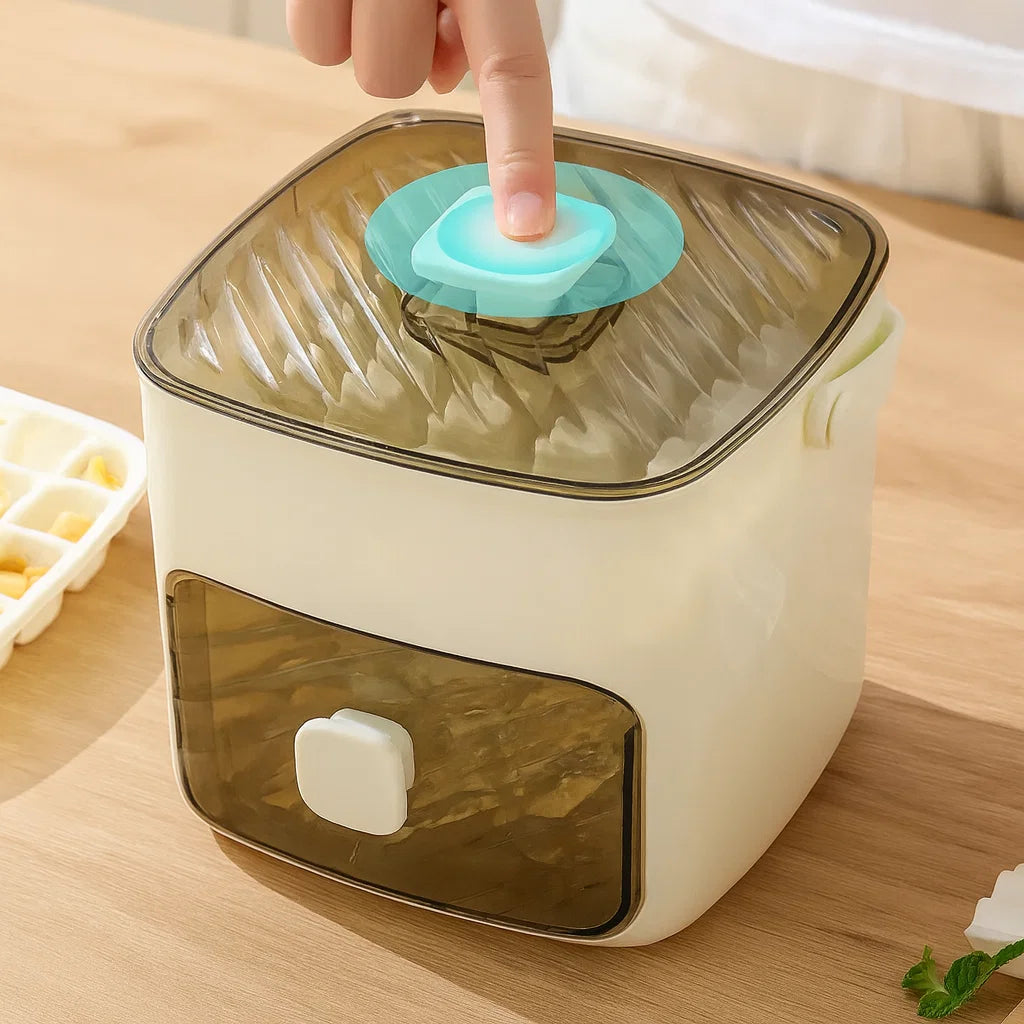 Ice Cube Tray with Lid (48 Cubes) – Effortless Ice Making and Odor Protection 5