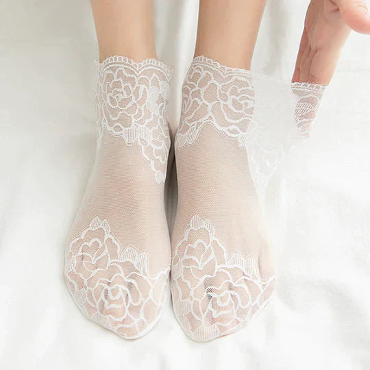 Invisible Lace Socks (Set of 4 Colors) – Elegant Comfort for Any Outfit 6