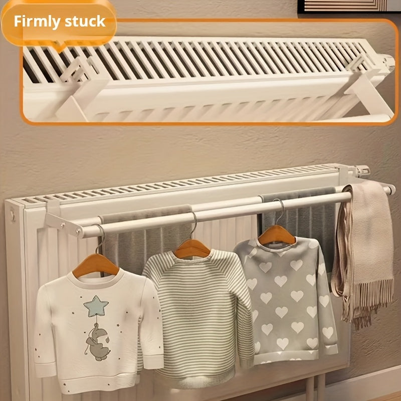 Metal Drying Rack – Tool-Free, Two Bars for Extra Space on Radiator 3