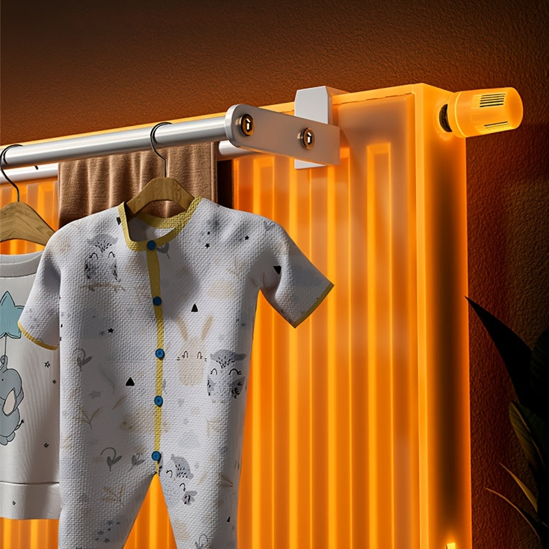 Metal Drying Rack – Tool-Free, Two Bars for Extra Space on Radiator 6