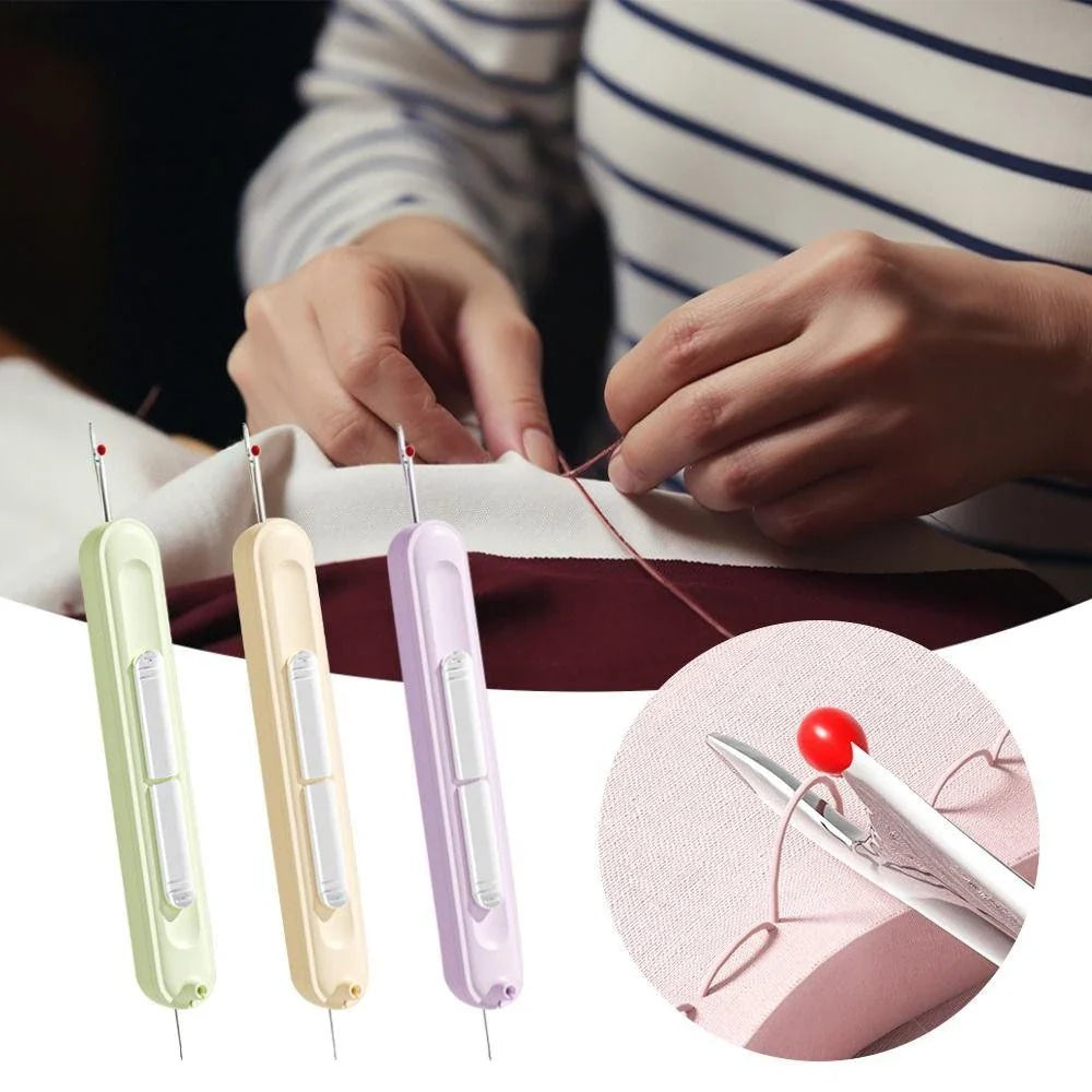 Needle Threader and Seam Ripper Set (2 pcs) – Essential Sewing Tools for Easy Use 2