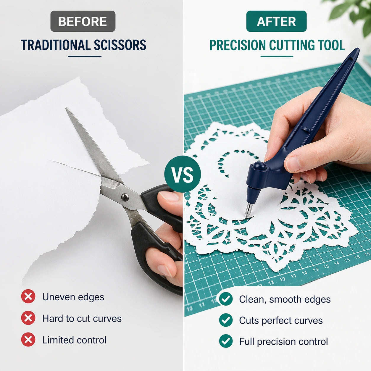 Precision Cutting Tool 1+1 FREE  – Effortless Cutting for Crafts and DIY Projects