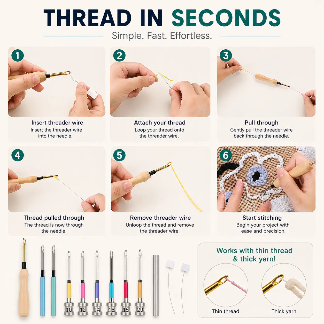 Sewing Kit – Ergonomic Handle for Comfort and Precision in Sewing