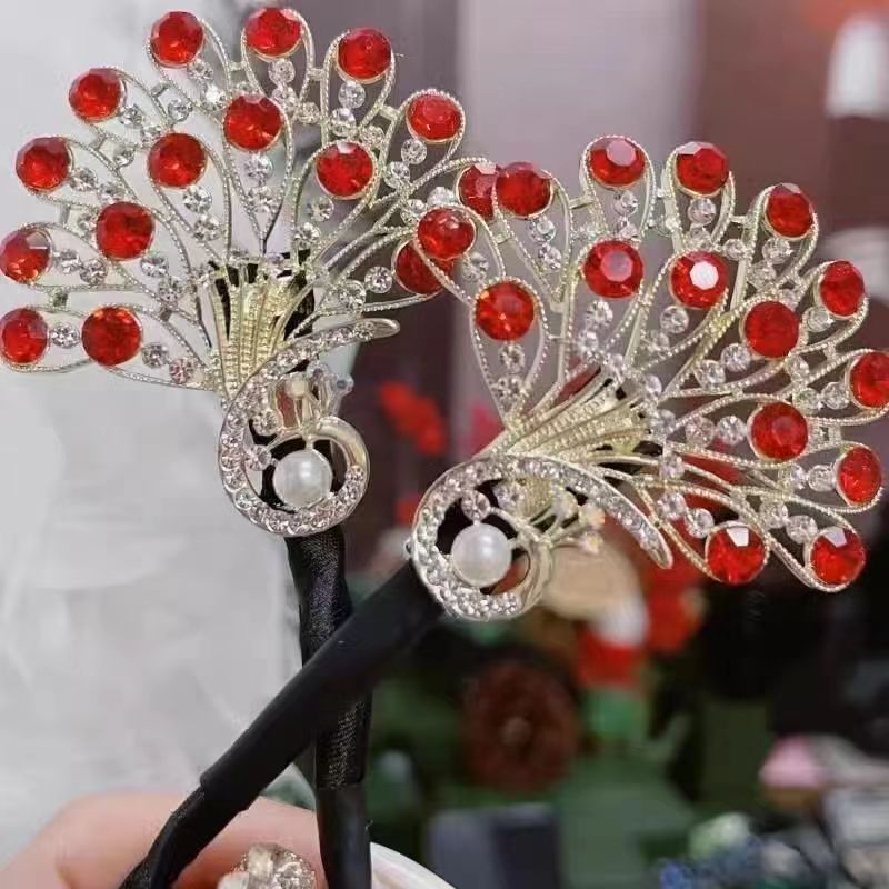 Vintage Peacock Hairpin (1 pc) – Elegant Accessory for Weddings and Events 6