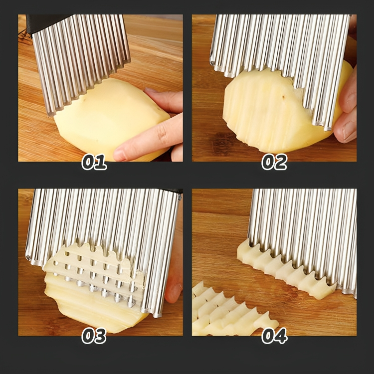 Wavy Vegetable Cutter (1 pc) – Create Decorative Cuts for Stunning Dishes 5