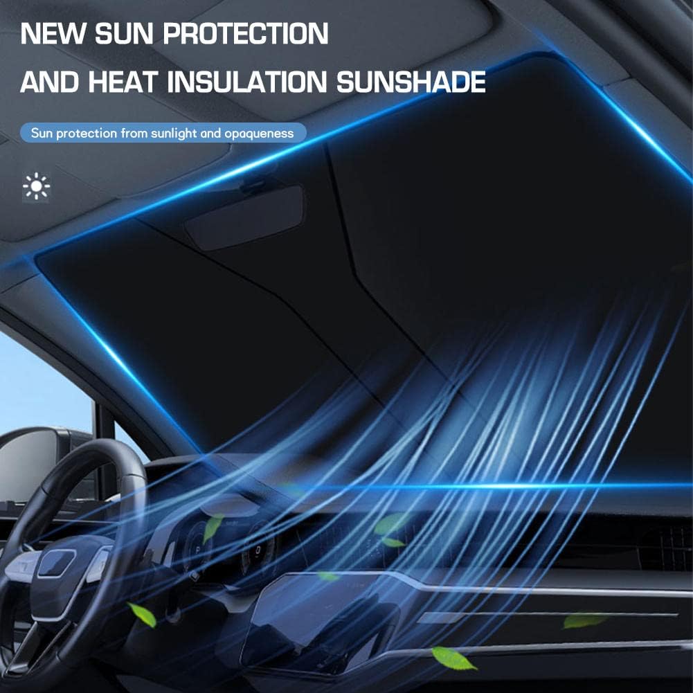 Windshield Sunshade (Medium) – Effective UV Protection for Compact Cars 3