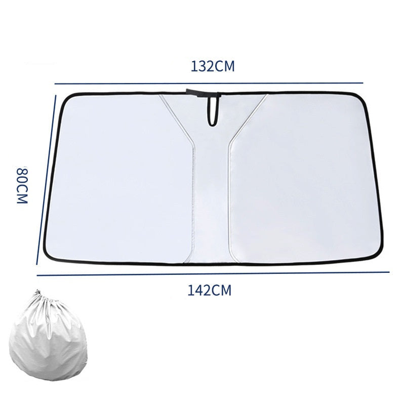 Windshield Sunshade (Medium) – Effective UV Protection for Compact Cars 9