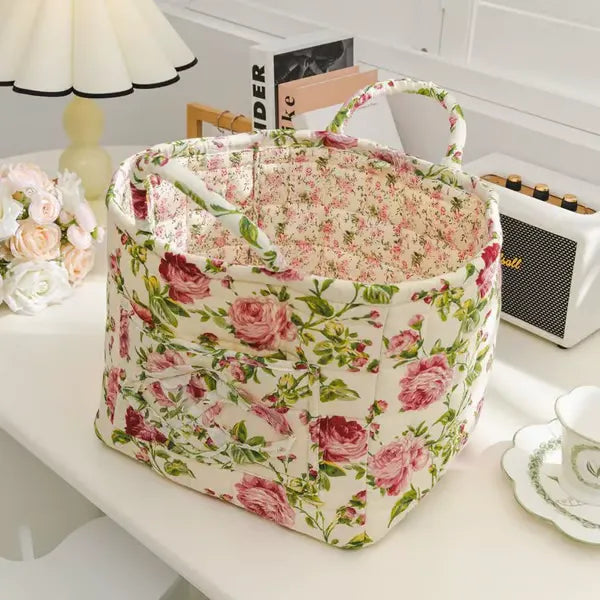 Woven Fabric Storage Basket – Stylish Organization for Toys, Books & Laundry 1