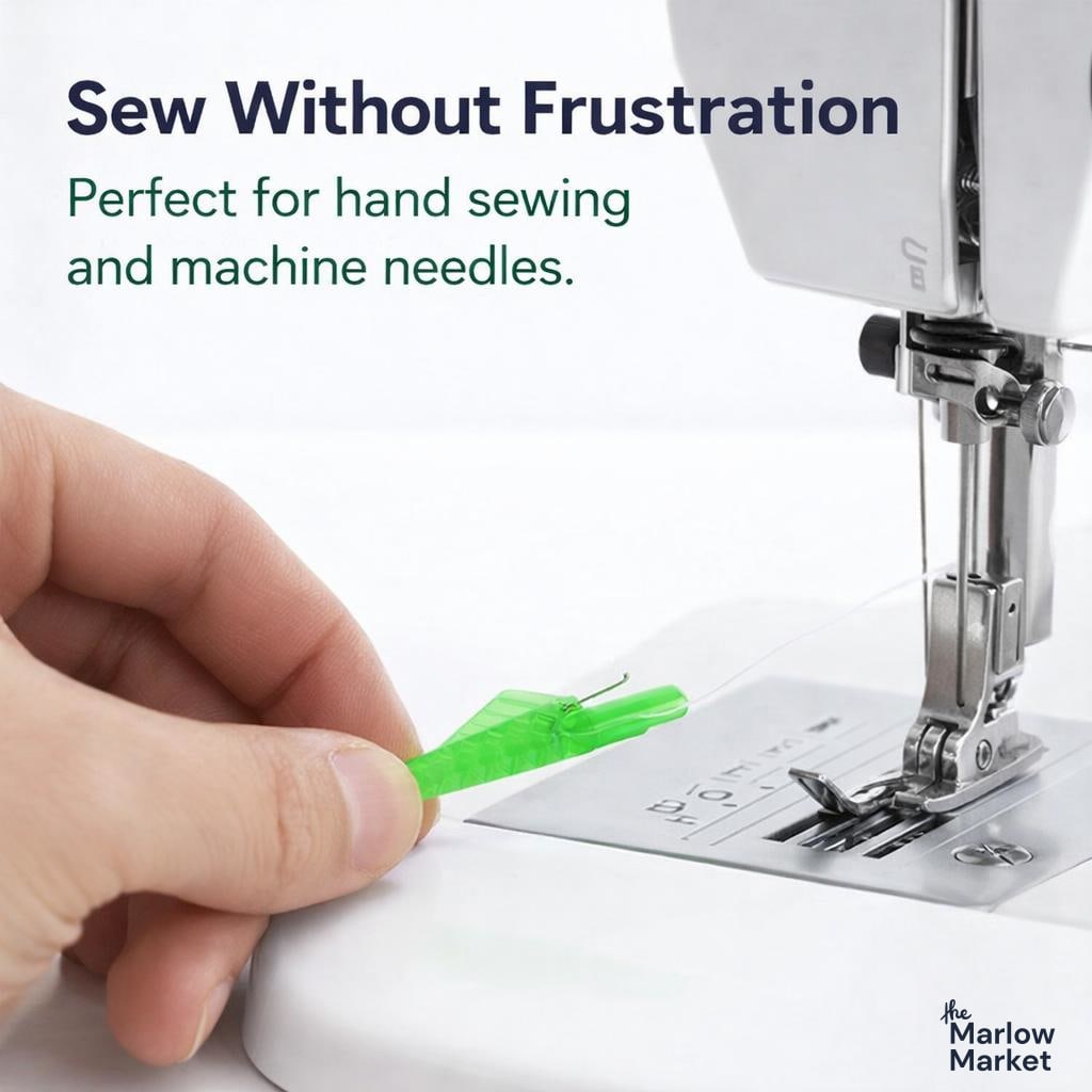 Automatic Needle Threader Tool – Effortless Threading for Hand & Sewing Machines