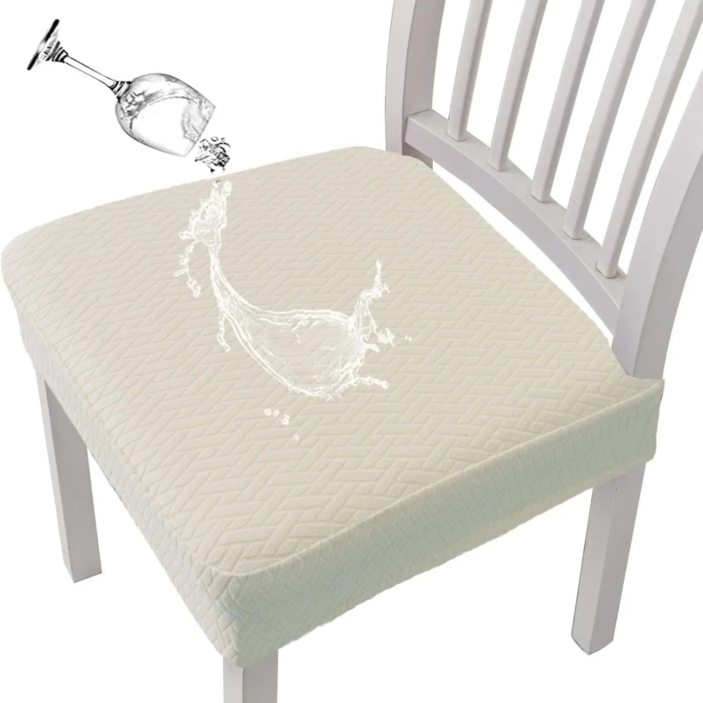 Elegant Dining Chair Covers (2 + 2 FREE) – Reliable Protection for Home & Office