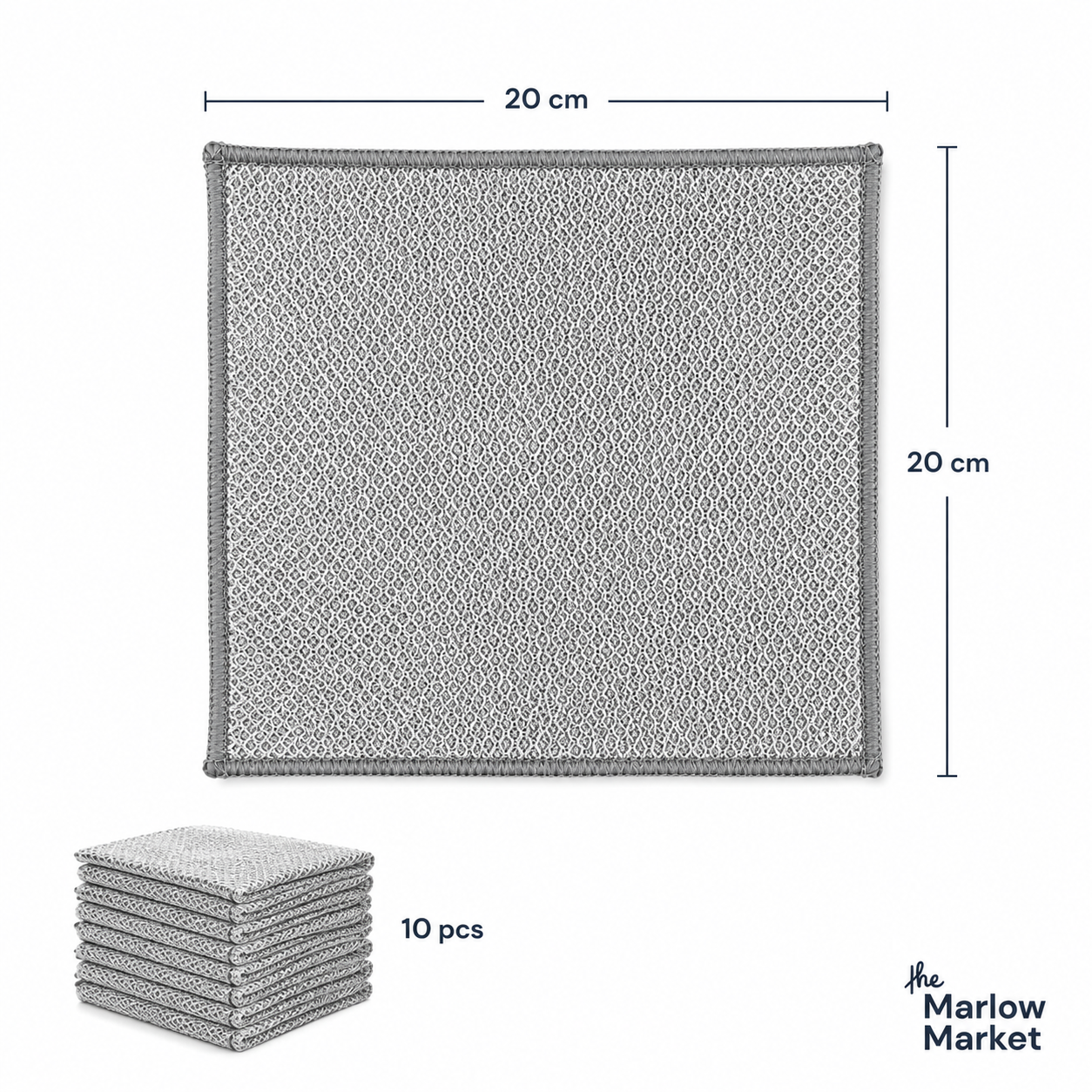 Multi-Purpose Wire Cleaning Cloths (5 + 5 FREE) – Effortless Stain Removal for Kitchen Use