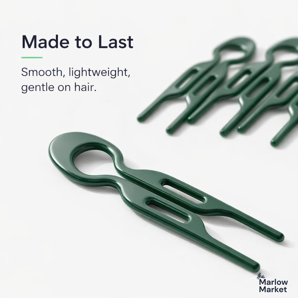 Hairpins for Buns – 5 + 5 FREE - High-Quality Plastic, Suitable for All Hair Types