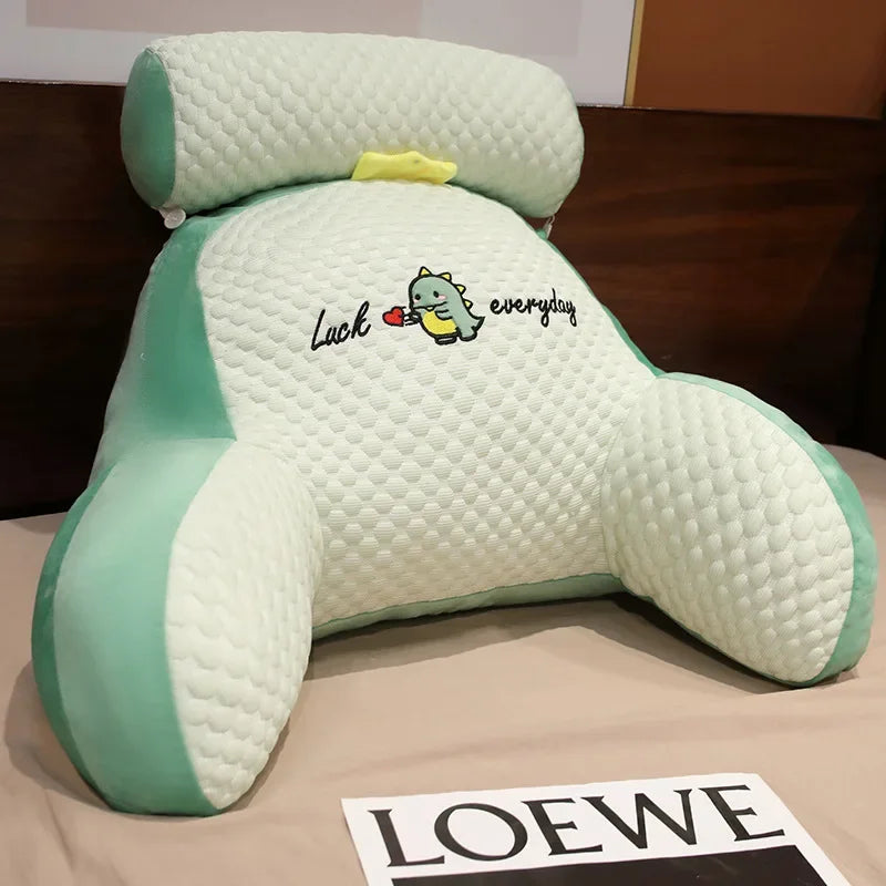 Backrest Reading Pillow with Arms – Ultimate Comfort for Sitting Up in Bed