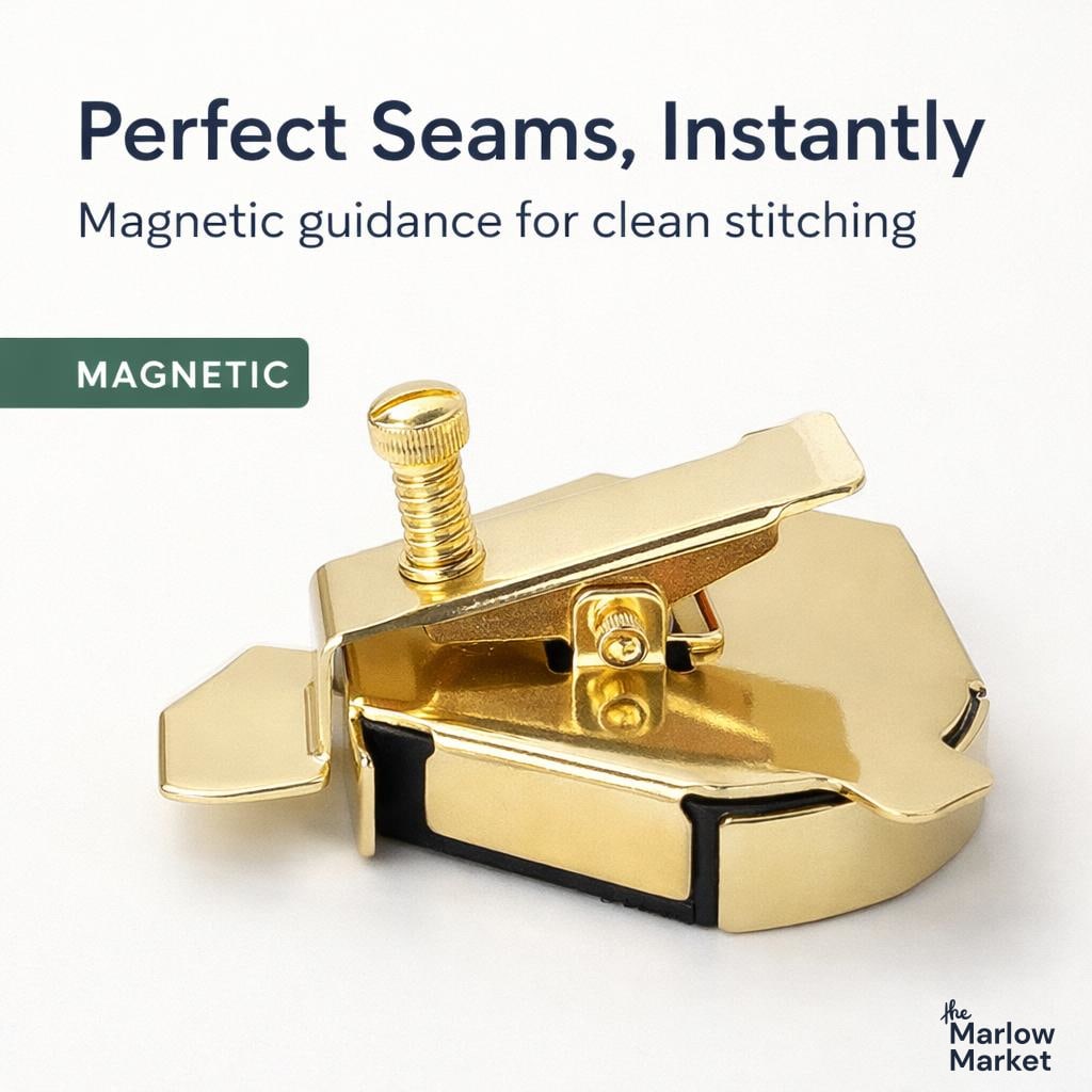 Magnetic Seam Guide – Polygonal Shape, Stainless Steel, For Precise Stitching