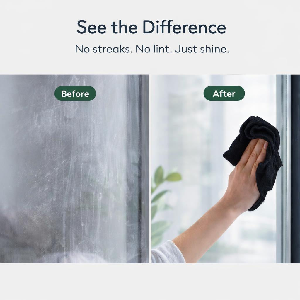 Microfiber Cleaning Cloth – Streak-Free Shine for All Surfaces