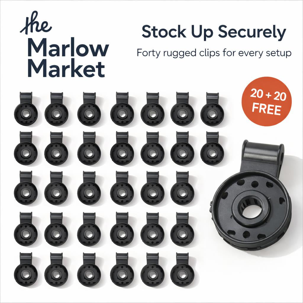 GripLock Clips (20 + 20 FREE) – Secure Hold for Tarps, Nets & Outdoor Use