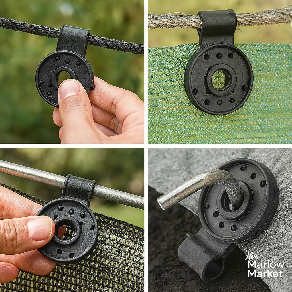 GripLock Clips (20 + 20 FREE) – Secure Hold for Tarps, Nets & Outdoor Use