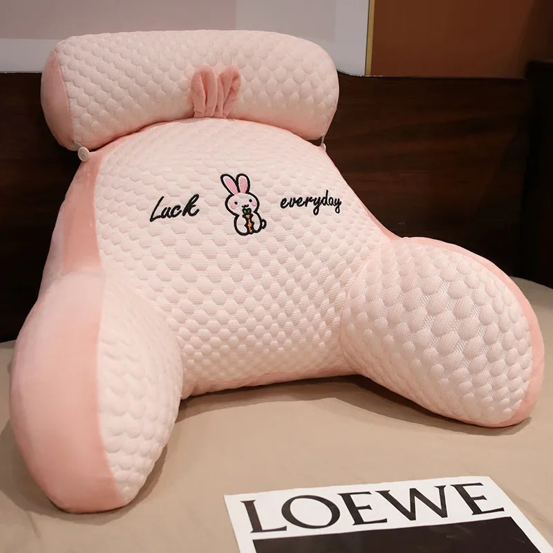 Backrest Reading Pillow with Arms – Ultimate Comfort for Sitting Up in Bed