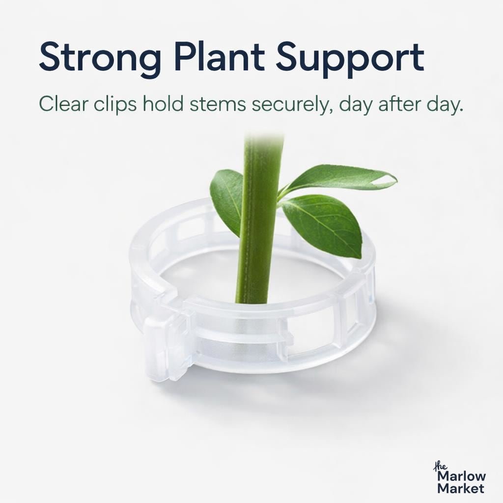 Plant Support Clips – Durable Clear Clips for Tomatoes