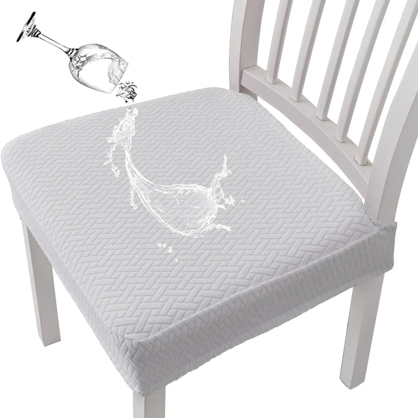 Elegant Dining Chair Covers (2 + 2 FREE) – Reliable Protection for Home & Office
