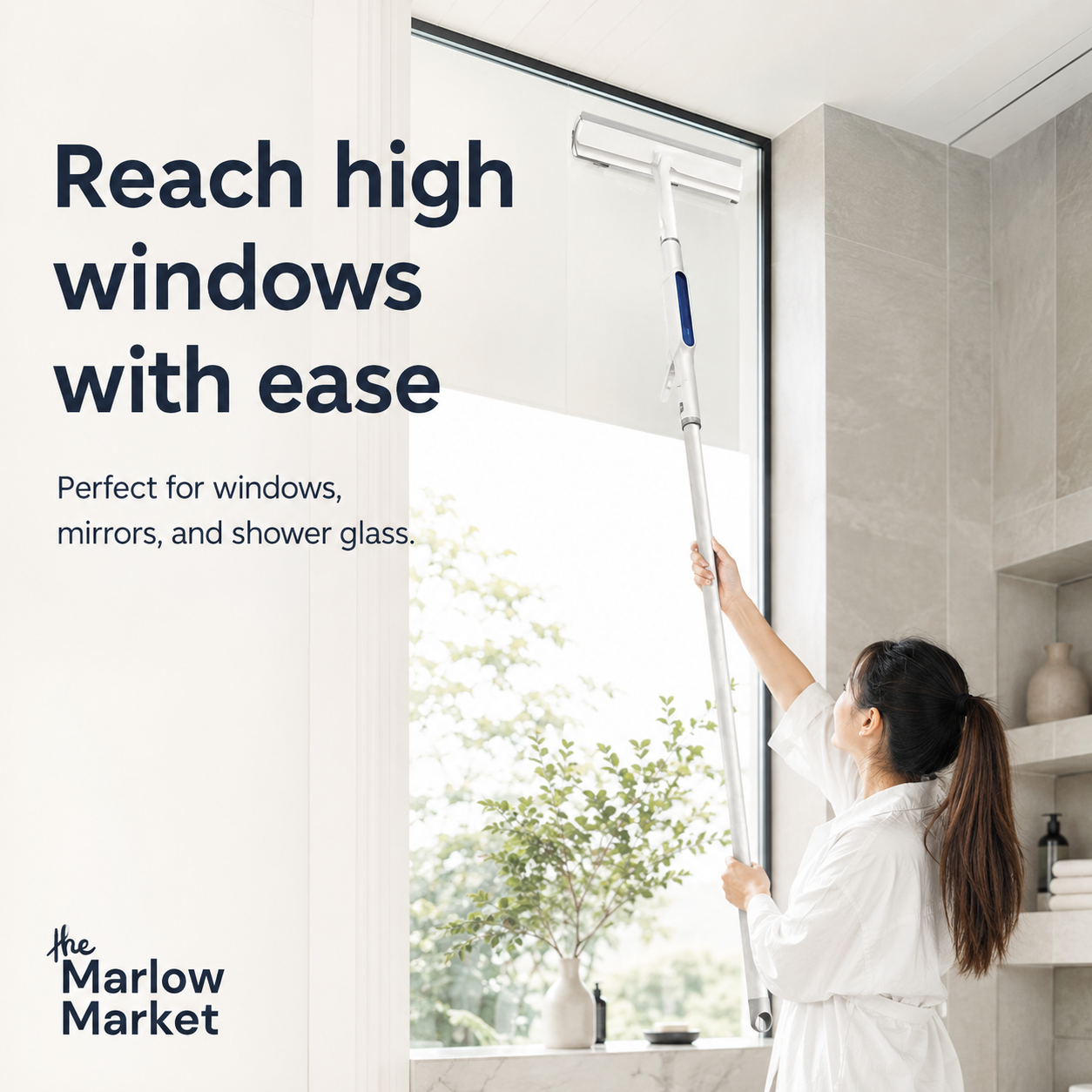 Glass Cleaner Tool Set (1 Set) – Streak-Free Shine for Windows and Mirrors