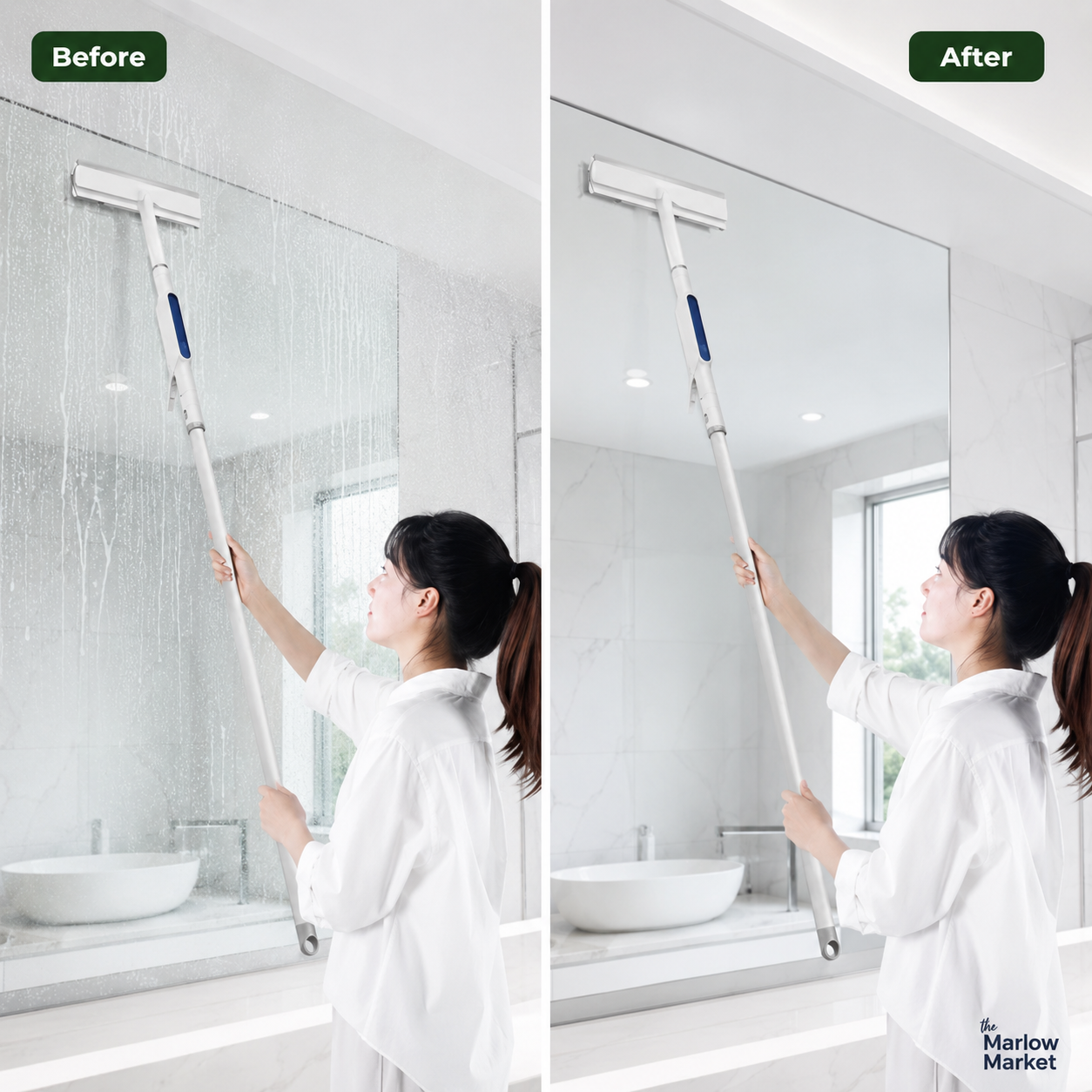 Glass Cleaner Tool Set (1 Set) – Streak-Free Shine for Windows and Mirrors